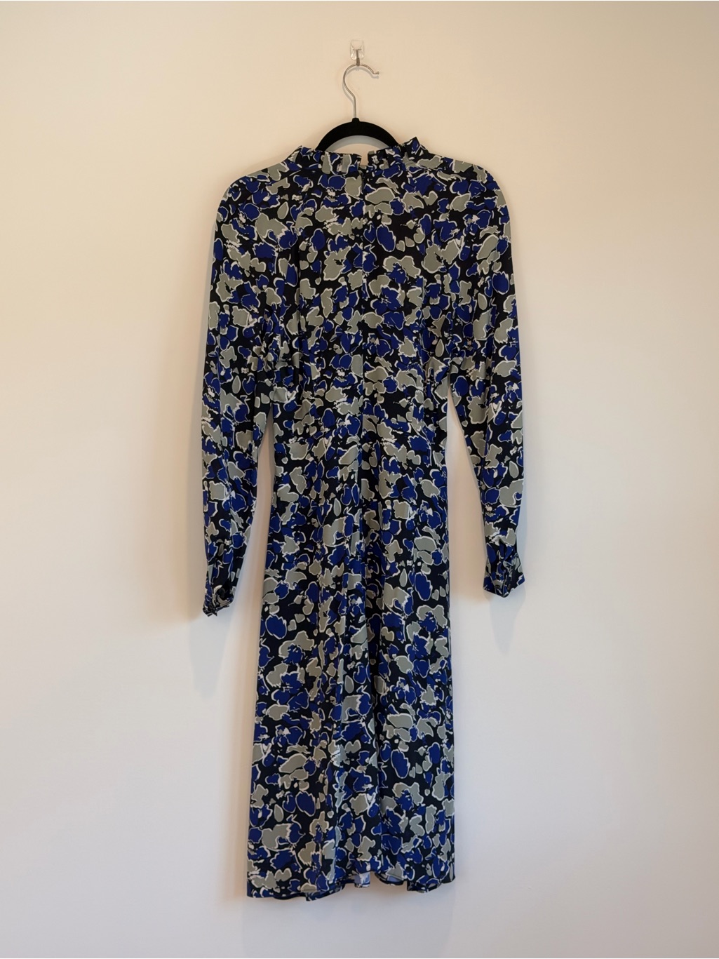 The Fold London - Nwt Lavinia Dress Navy Multicolour Abstract Print Silk — image 5 of 8